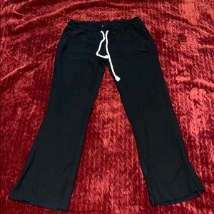 Ladies Linen Slight Flare Pants